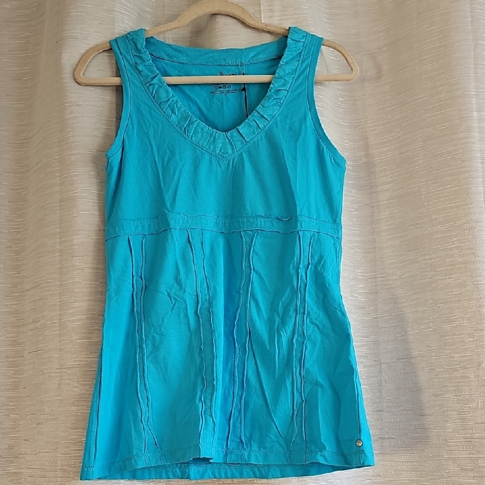 Neon Buddha Blue Sleeveless Top